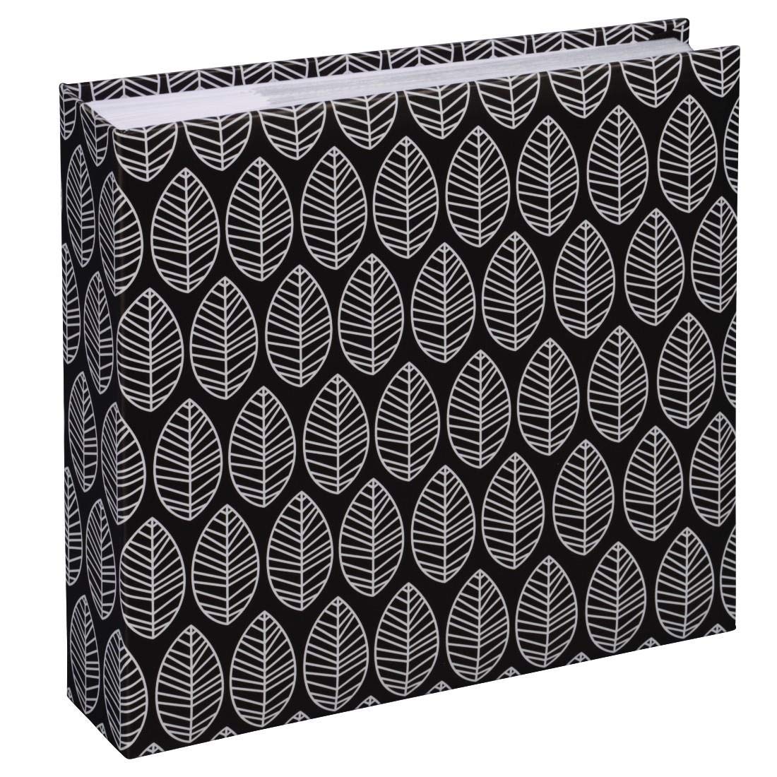 Hama "La Fleur" Memo Photo Album, 22.5 x 22.5 cm for 200 photos in 10x15 cm format, Black