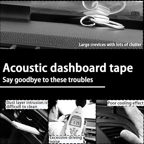 Miniatura 4 de AUCELI Tira de sellado de tablero de automóvil, pelacables de goma para parabrisas de automóvil, a prueba de polvo y aislamiento acústico,