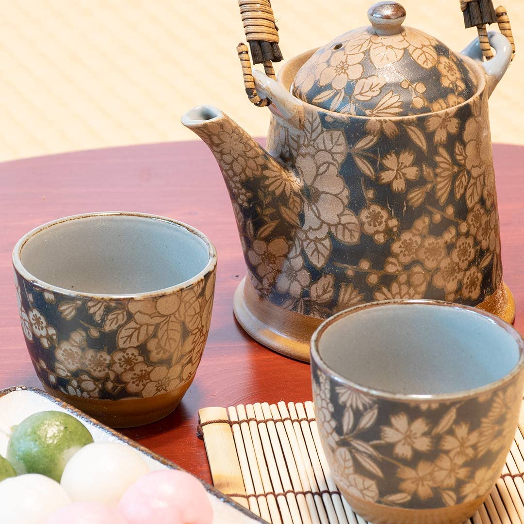 Amazon.co.jp: 彩の器 美濃焼 茶器セット 化粧箱入り (土瓶 1個