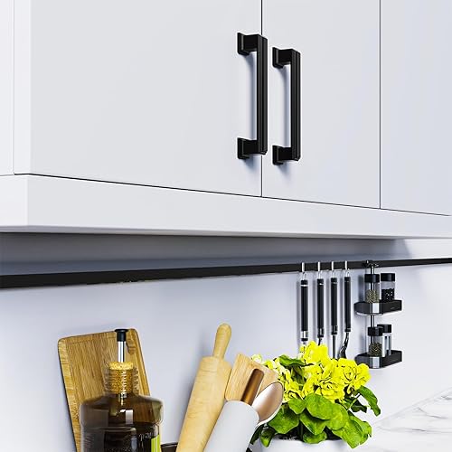 Miniatura 9 de Chibery Paquete de 20 tiradores de gabinete centrales de 3.75 pulgadas (3.780in), manijas de gabinete de níquel satinado cepillado, herrajes de