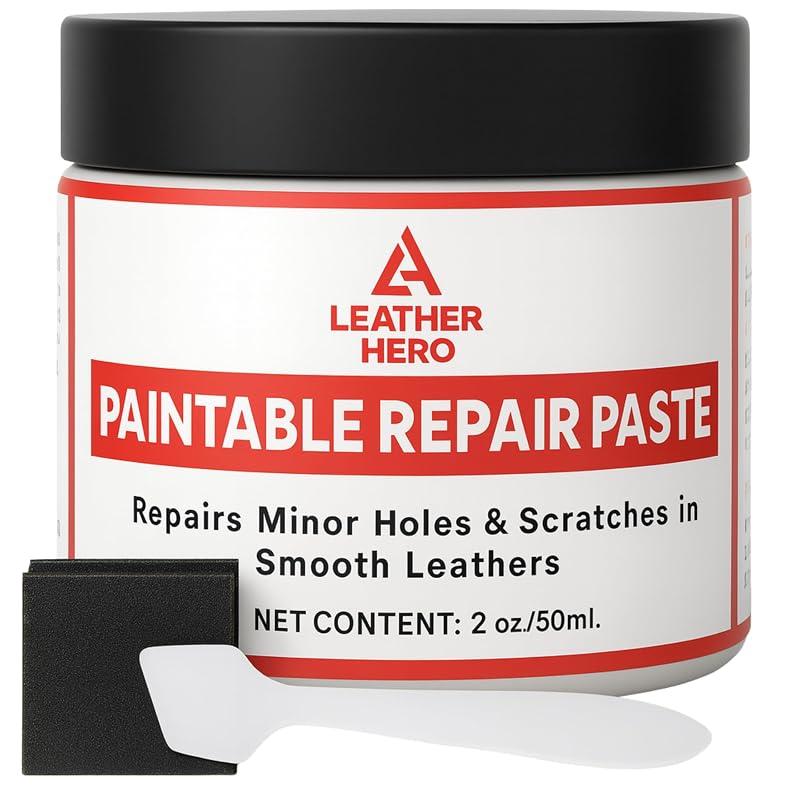 Massa Flexível para Reparo de Couro Leather Hero com Aplicador, 50 mL