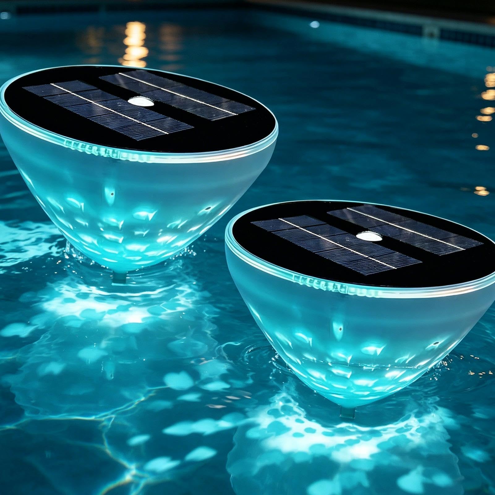 Generico Per Piscina 2 Pezzi Illuminazione Ambientale Multimodale | da Esterno Decorazione Giardino Per Casa Hotel Bagno Vasca da Bagno Vasca Idromassaggio Piscina Fuori Terra Interrata Festa