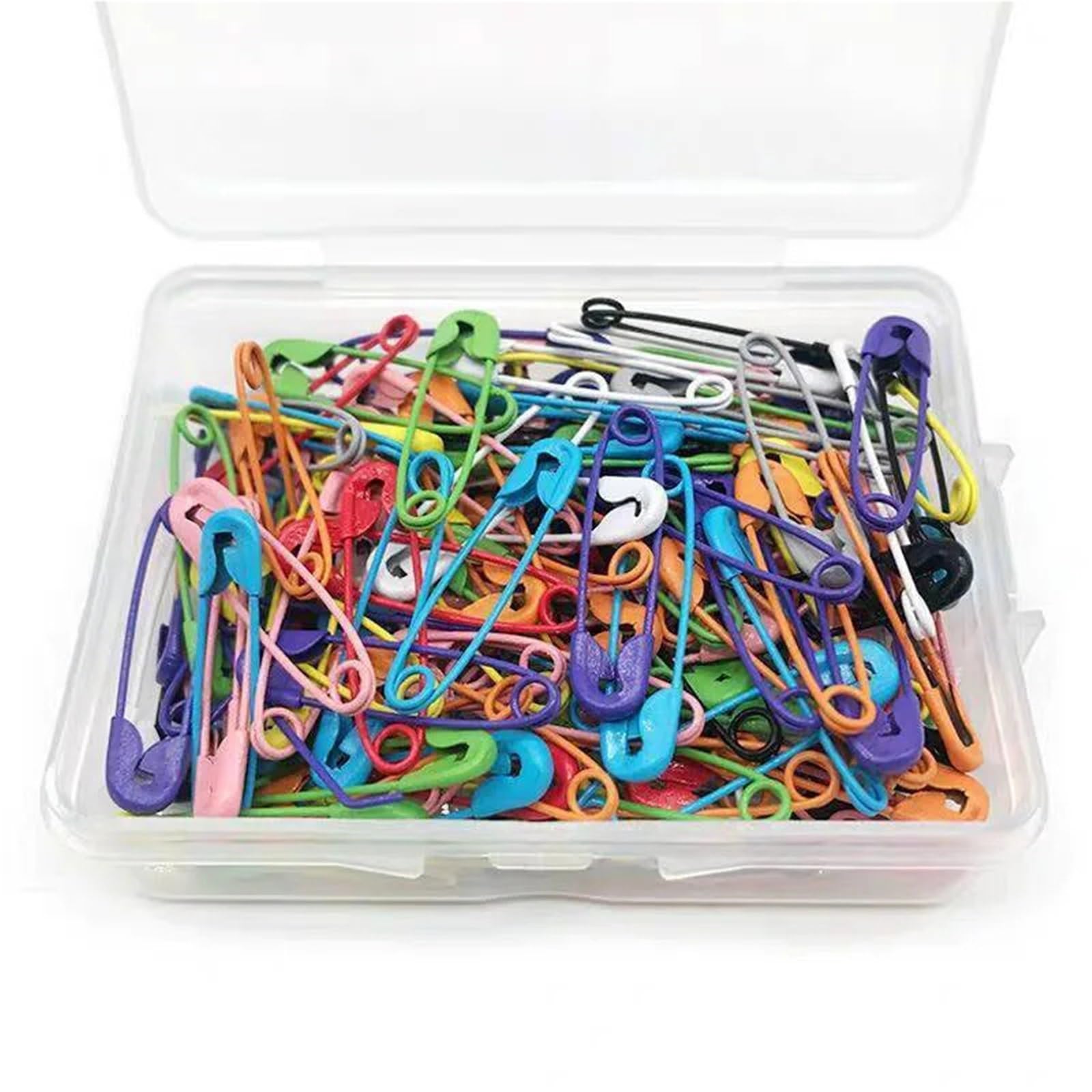 Pins 100pcs Mix Color Colorful Pins Sewing Tools Clothing Accessory 28/38mm Cardigan Sweater Brooch Pin(Color-100pcs,Length 3.8cm)