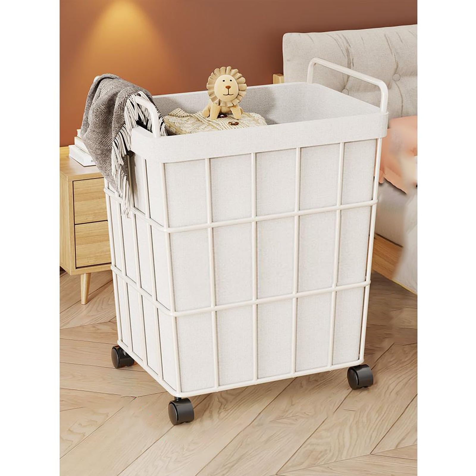 Amazon｜ランドリー バスケット キャスター付き、ランドリー