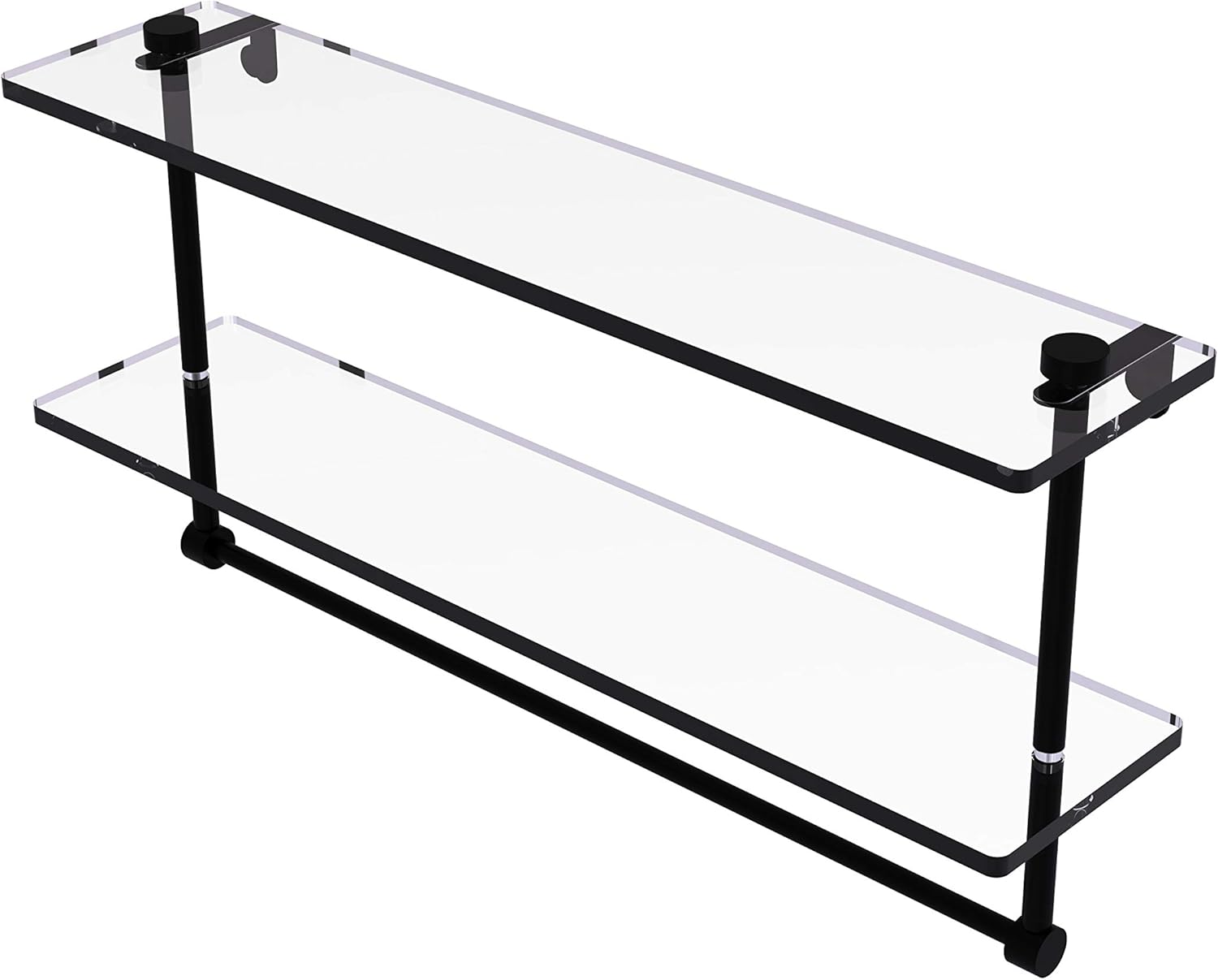Spancraft Estante De Cristal Flotante Transparente De 12" X 36" En C