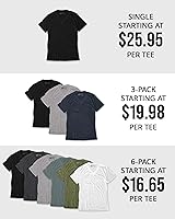 Vista 6 de INTO THE AM - Camisetas premium con cuello en V para hombre - Camisetas ajustadas modernas S - 2XL