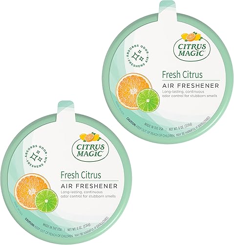 Citrus Magic Paquete de 2 ambientadores sólidos, 8 onzas, cítricos