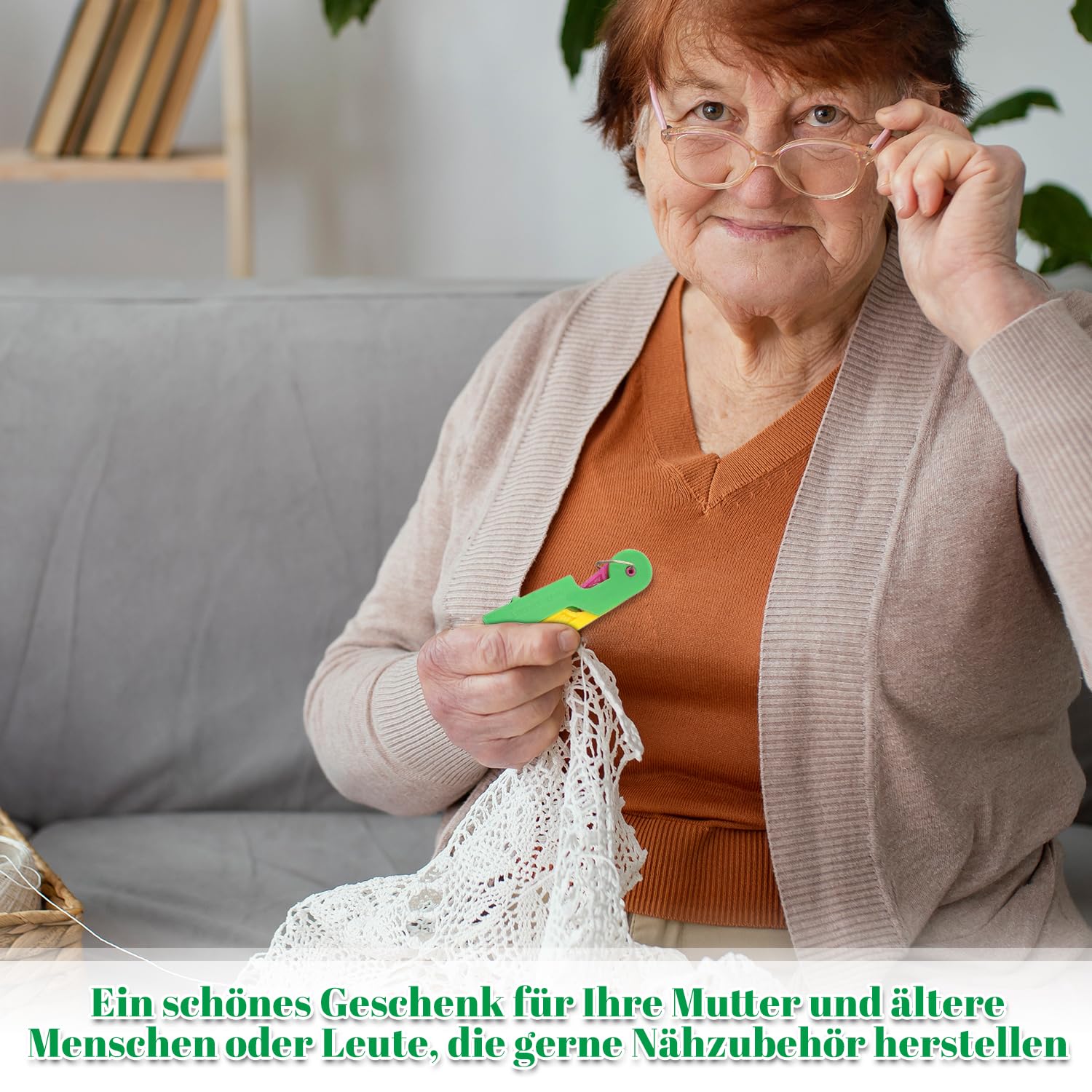 KALAMANDA Nadeleinfädler Set – 12 Stück In 3 Farben, Aus ABS Und Edelstahl, Mit Aufbewahrungsbox