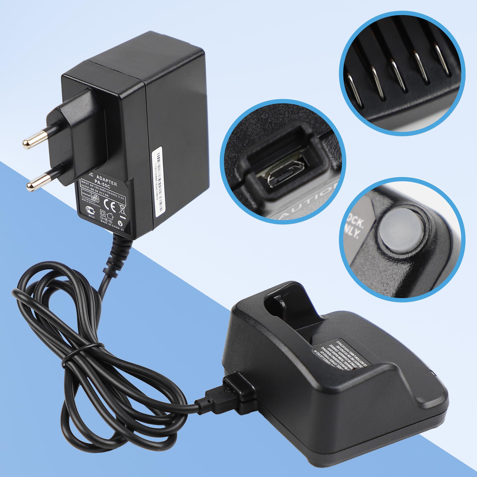 Base per caricabatterie compatibile con Motorola Radio XT420 XT460 RMV2080 RMU2020 RMU2040 RMU2043 RMU2080D RMM2050 RAV50