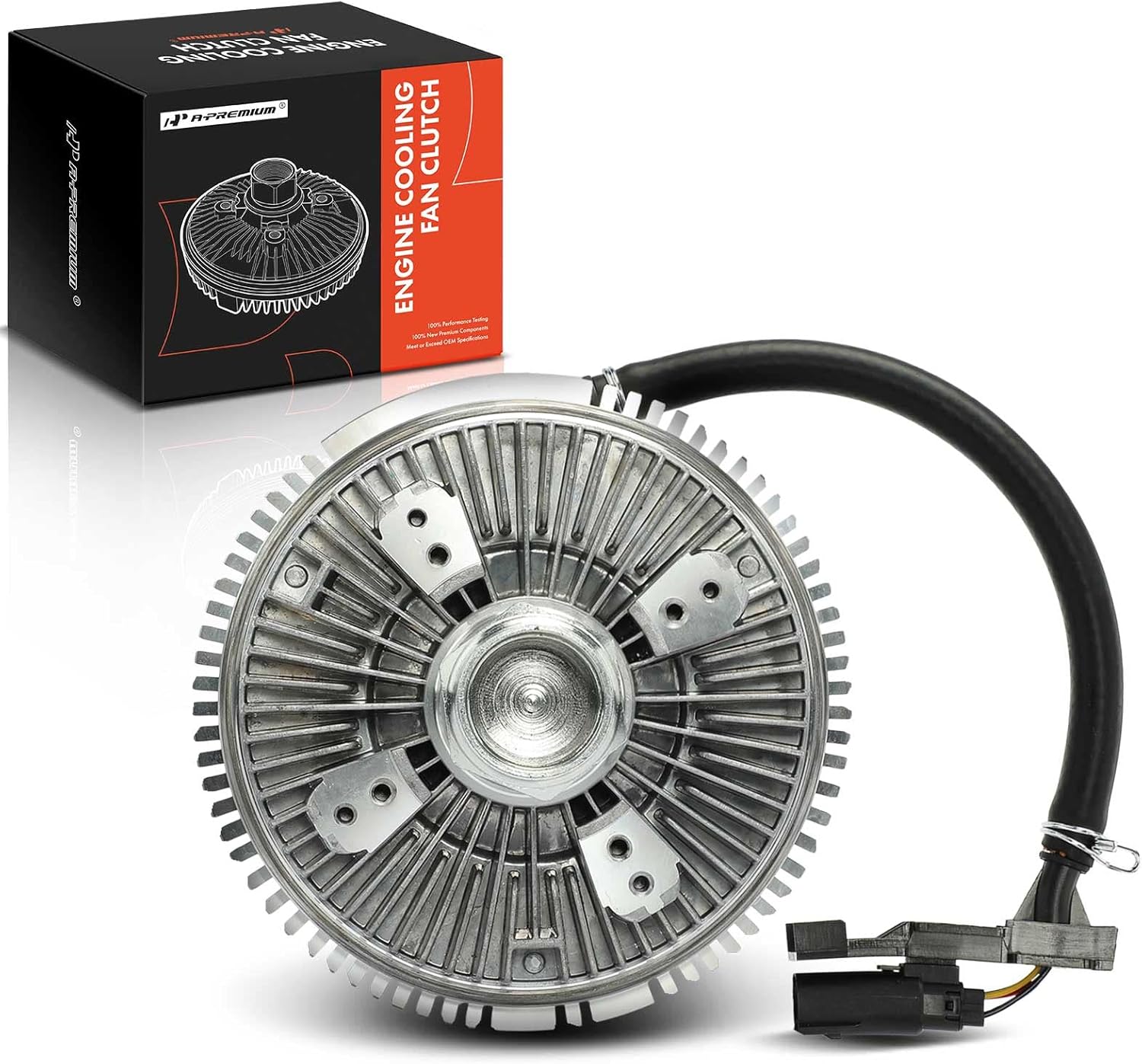 A-Premium Electronic Radiator Cooling Fan Clutch Compatible with Ford F-150 F150 2011-2014, F-250 Super Duty 2011-2016, F-350 Super Duty 2011-2016, 6.2L Replace# BC3Z8A616C