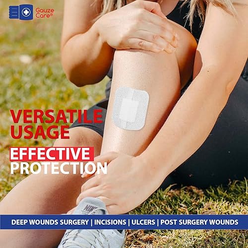Miniatura 8 de GauzeCare - Apósito para isla de 6 x 6 pulgadas, 25 unidades, vendaje estéril empaquetado individualmente, almohadilla antiadherente de 4 x 4 en el