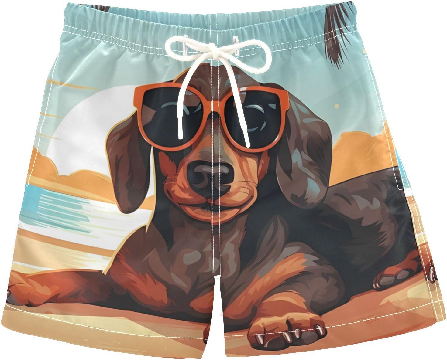 Boys Swim Trunks, Marine Animal Beach Board Shorts