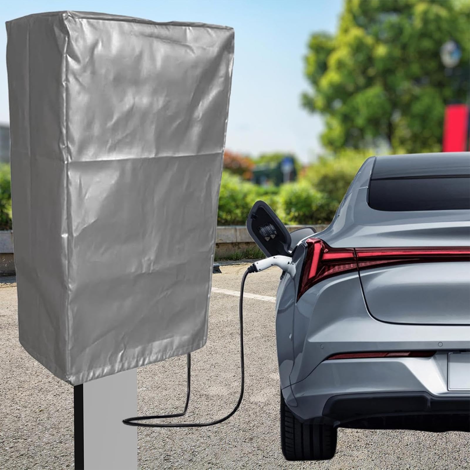 Cover Voor Auto Oplaadstation, Elektrische Auto Oplaadstation Dak, Elektrische Auto Oplaadstation Winddicht Dak Regendicht Oxford Doek Voor Parkeerplaatsen
