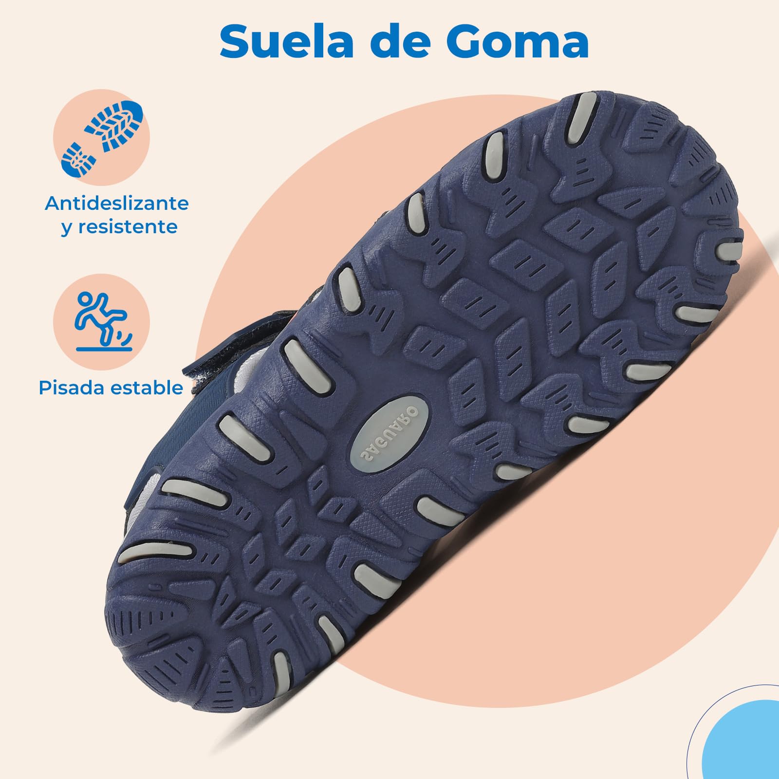 SAGUARO Sandalias Calzado de Verano para Niños Puntera Cerrada para Trekking y Senderismo Tallas 25-38