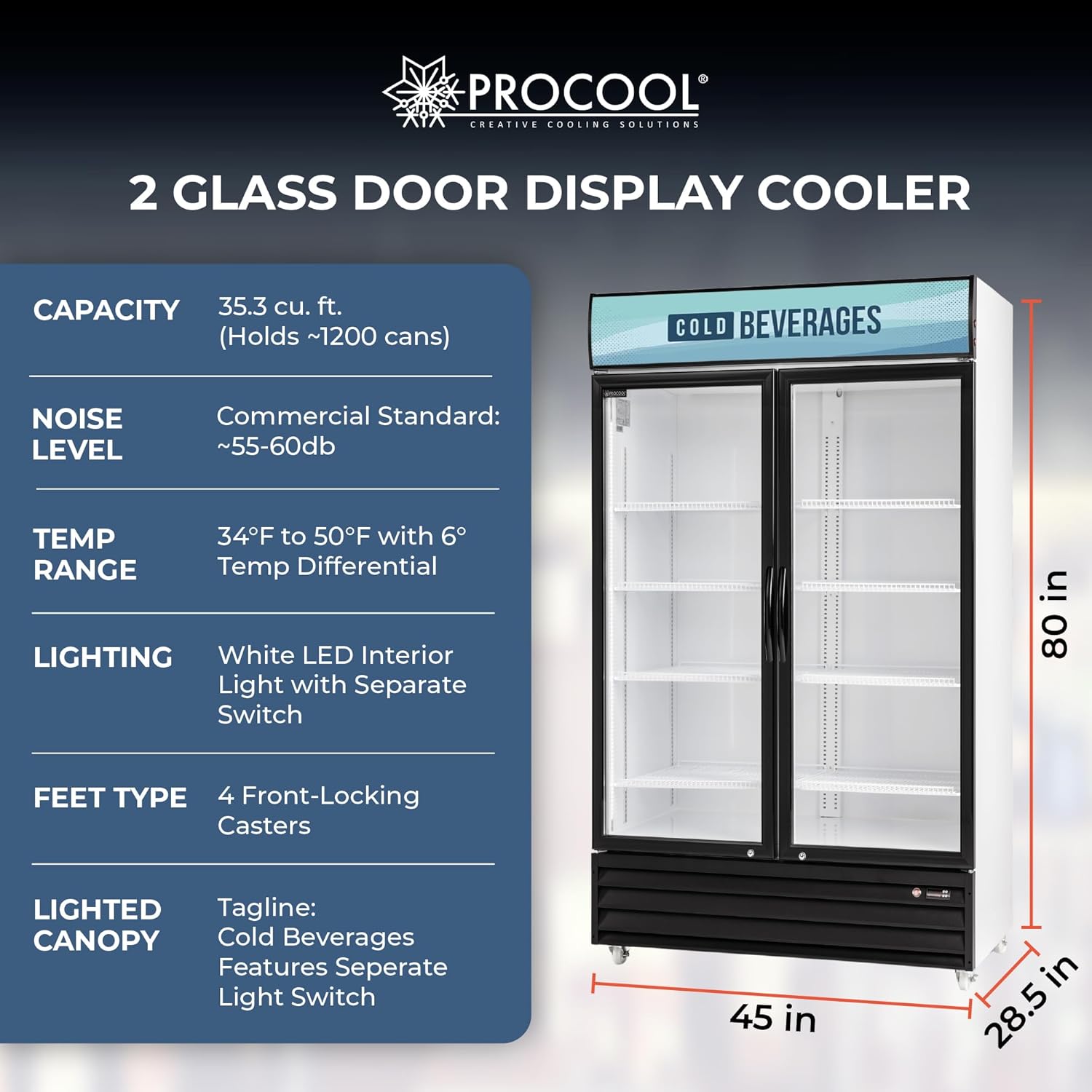 Procool CSD-1000-CB Specifications