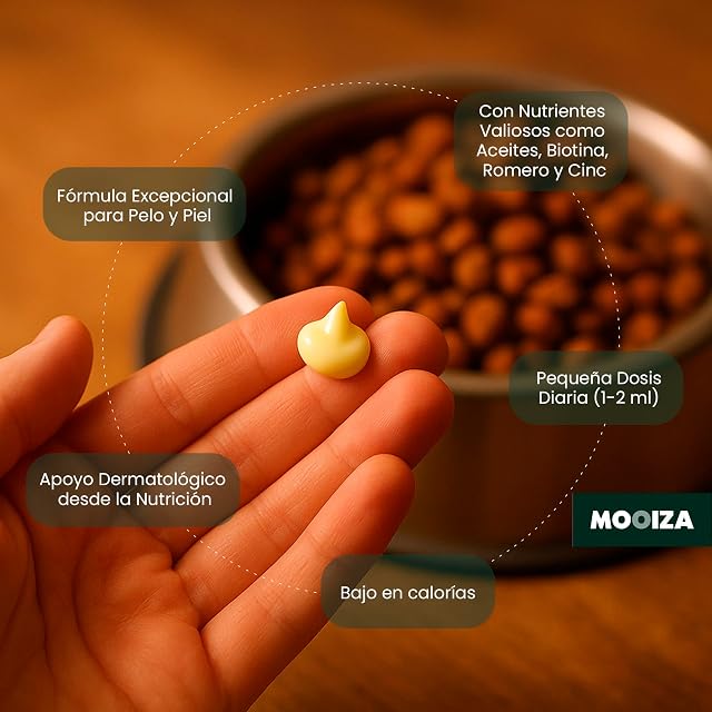 Foto 2 de 6 de Mooiza - Gel Dermo para perros y gatos Mooiza para piel y pelo pescado 50 ml