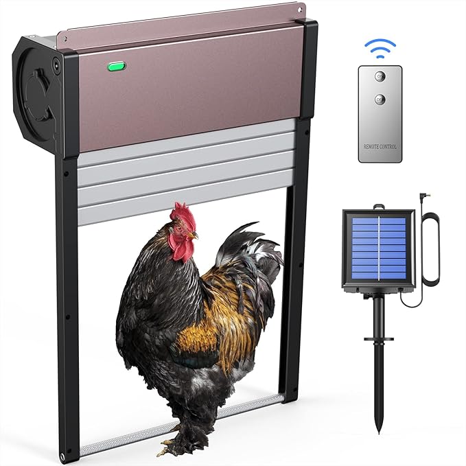 2023 New Automatic Chicken Coop Door Solar Powered, CHAMUTY Full