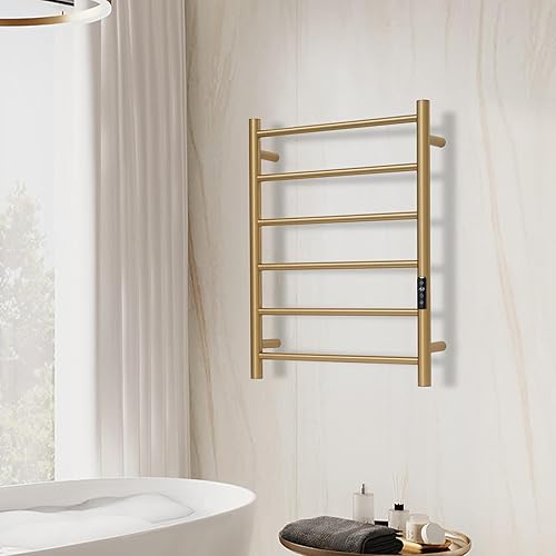 Miniatura 3 de Toallero eléctrico con control de voz para Alexa y Google Home, calentador de toallas de baño montado en la pared TUYA, enchufe, 26.77x20.47x4.39