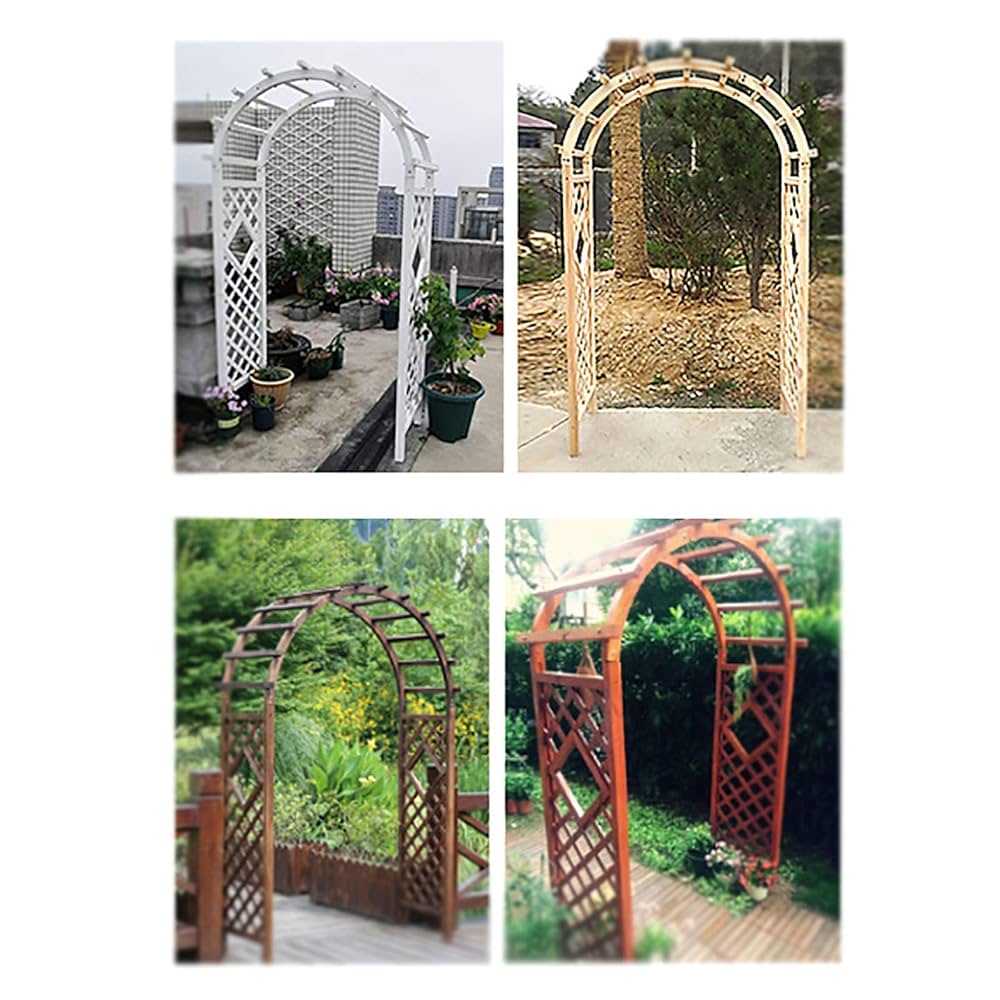 Amazon | フラワーアーチ 薔薇 パーゴラ ガーデニング用品 屋外
