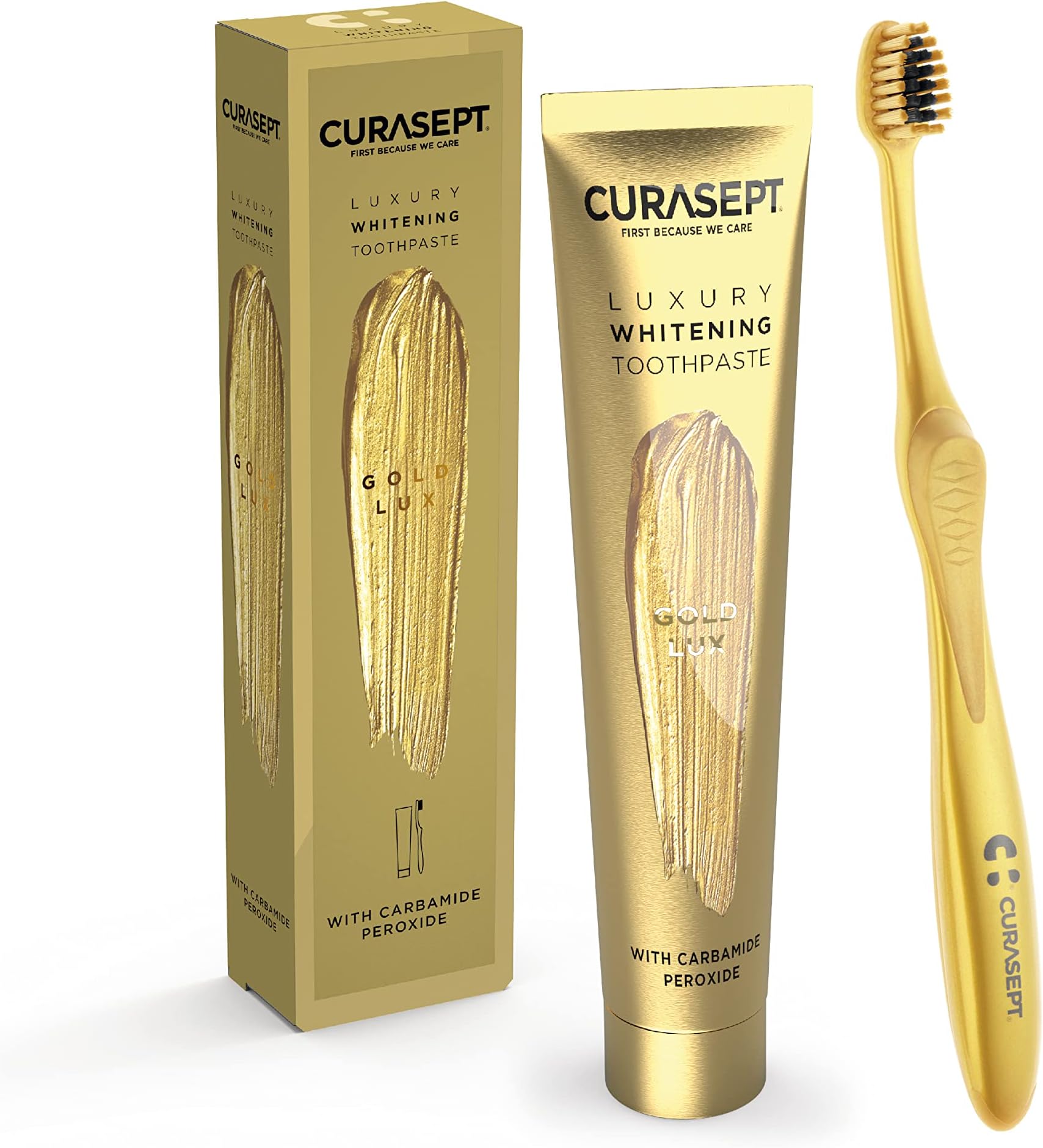 Gold Lux - Whitening Toothpaste 75 Ml + Toothbrush