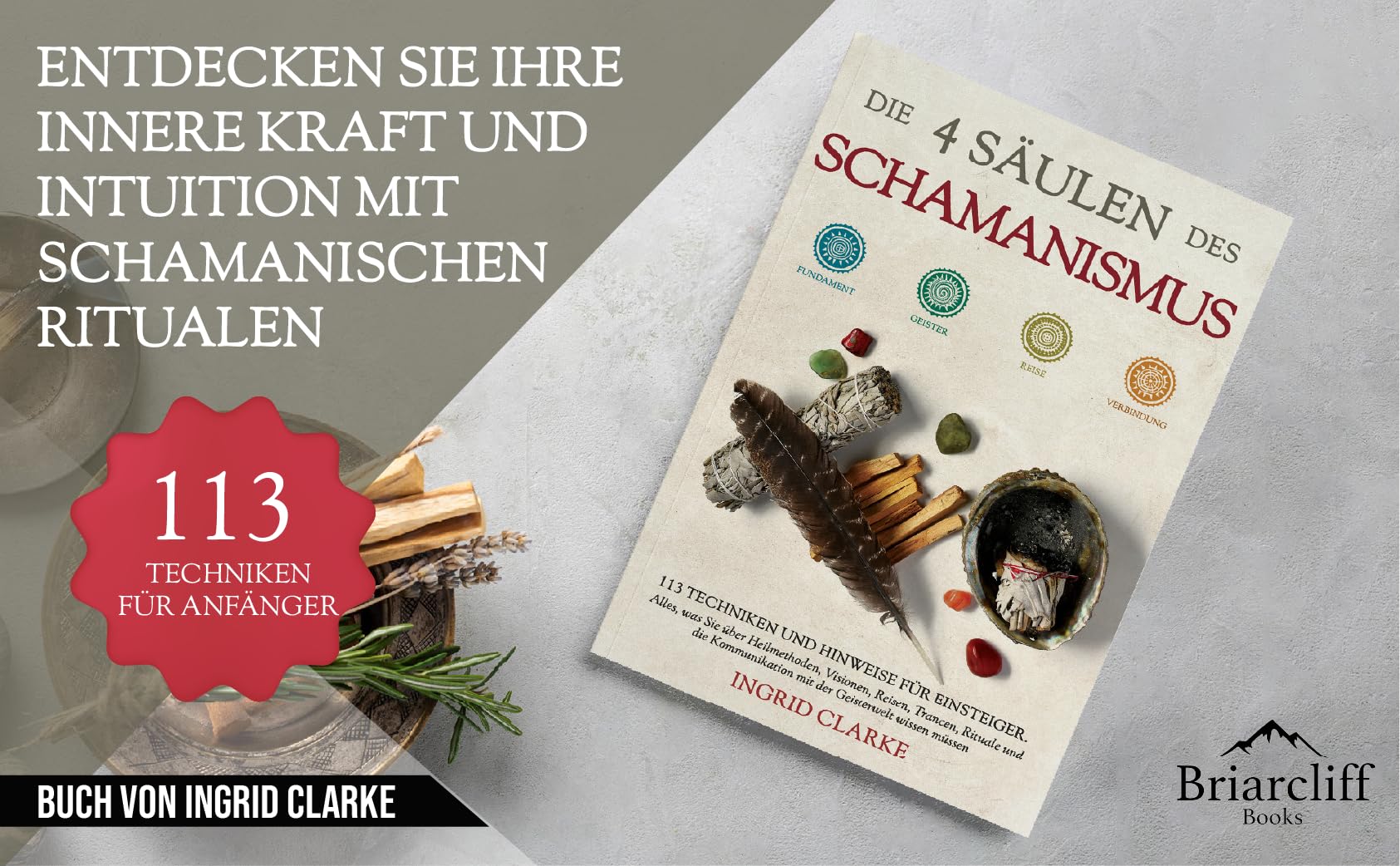Die 4 Säulen des Schamanismus: 113 Techniken und Hinweise für Einsteiger. Alles, was Sie über Heilmethoden, Visionen, Reisen, Trancen, Rituale und die Kommunikation mit der Geisterwelt wissen müssen