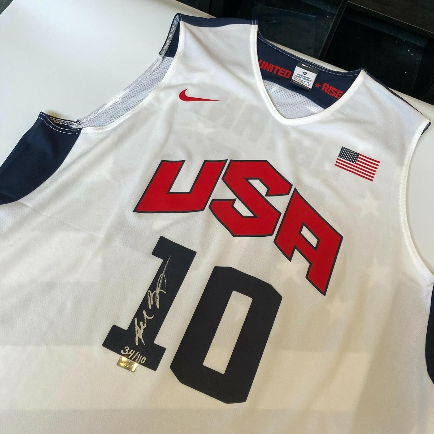 Kobe Bryant Signed Team USA Authentic Nike Olympics Jersey Panini COA #34/100 - Autographed NBA Jerseys