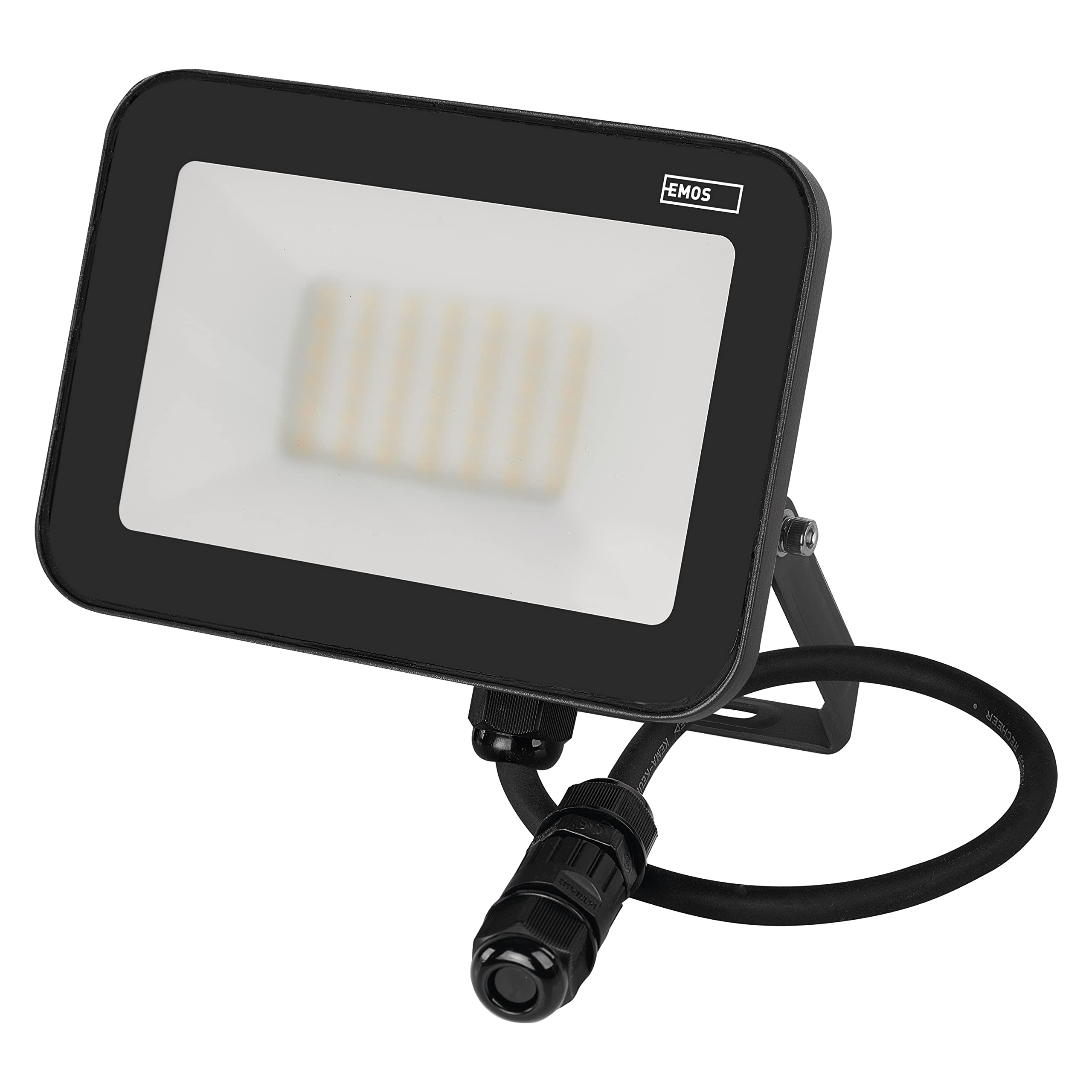 EMOS LED Strahler Profi 30W, wasserdichtes Alu Flutlicht für Innen und Außen, Helligkeit 3300lm, Neutralweiß 4000K