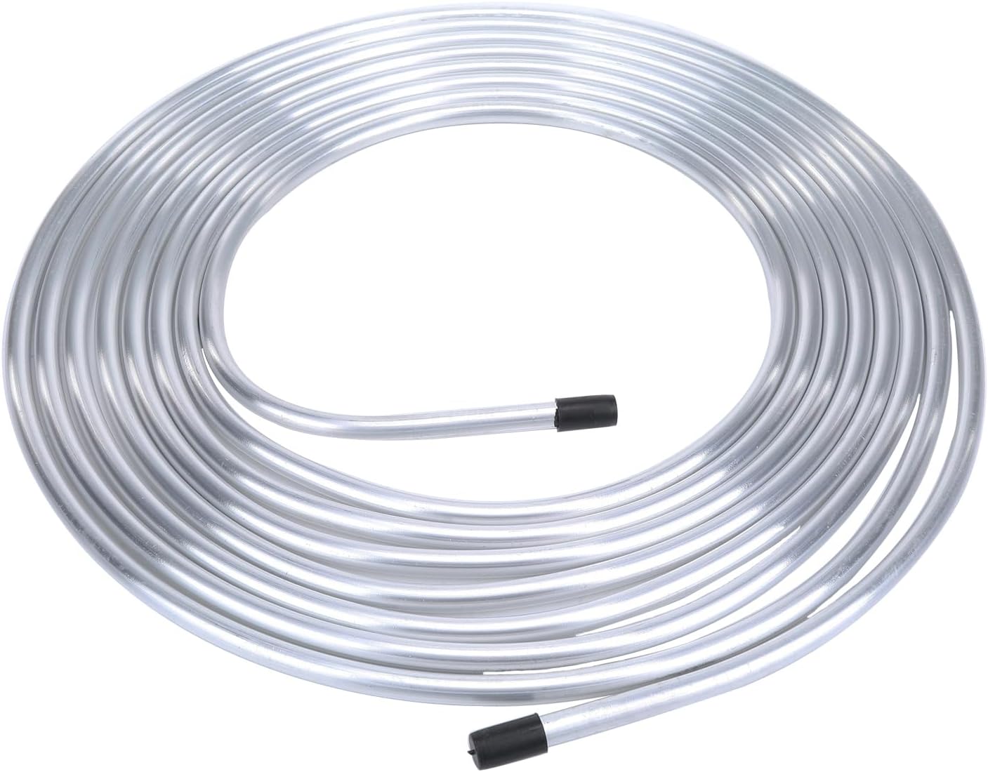 AC PERFORMANCE 1/4" Aluminum Fuel Line Hard Tube 16 Feet Coil with 4PCS Red Blue 4 AN Male to 1/4" Hardline Tube Fuel Fitting