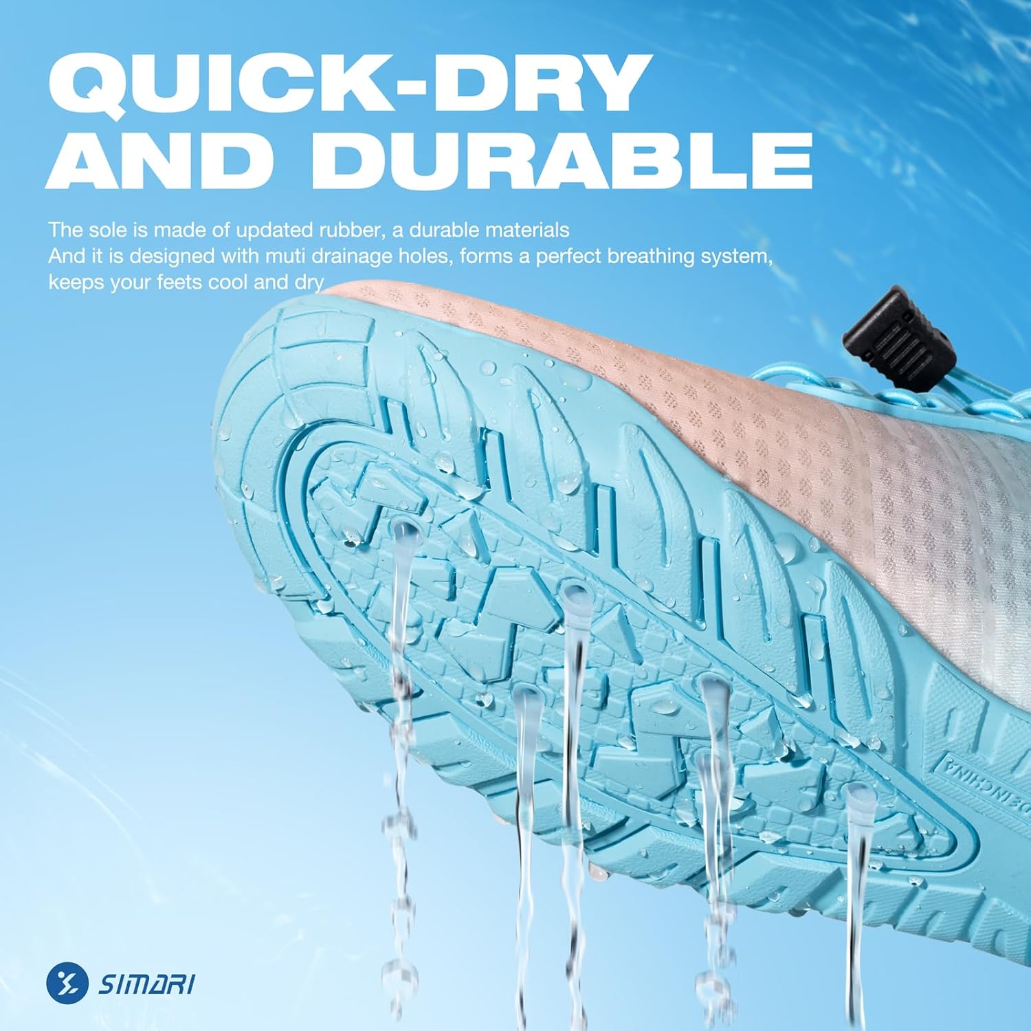 SIMARI Water Shoes for Women Men - Barefoot Quick-Dry Aqua Socks | Lightweight Swim Shoes for Surfing, Swimming, Beach Sports, Kayaking, Diving | Non-Slip Design - Image 4