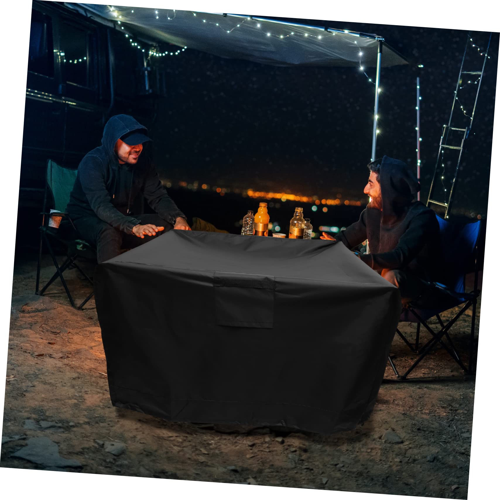 ORFOFE Copertura Per Barbecue Oxford 420d e Resistente, Protezione Per Griglia Da Esterno 32x32x24in Rivestimento Uv e Dissipazione Del Calore, Copertura Protettiva Per Barbecue a Gas e Carbone