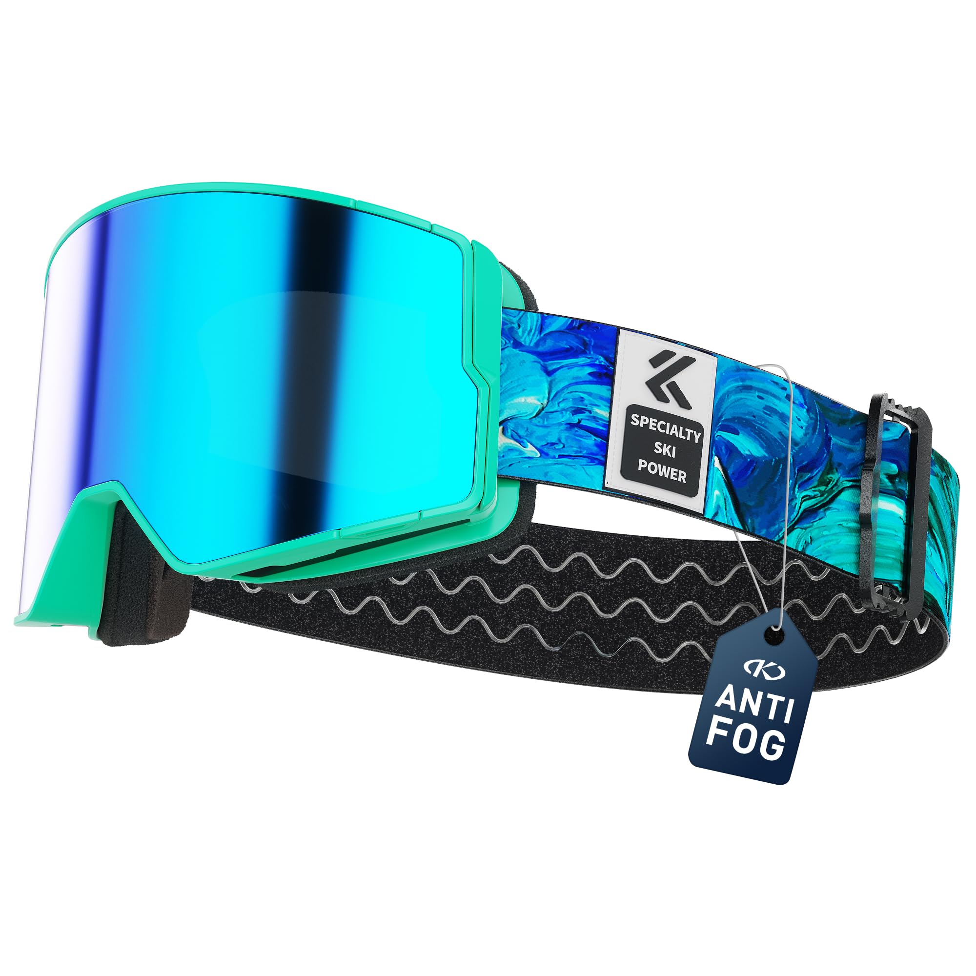KAPVOE Photochromic Ski and Snowboard Goggles, Anti-Fog UV400 OTG K722 — image 1