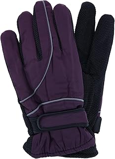 CTM Guantes de esquí de invierno de microfibra talla única para mujer