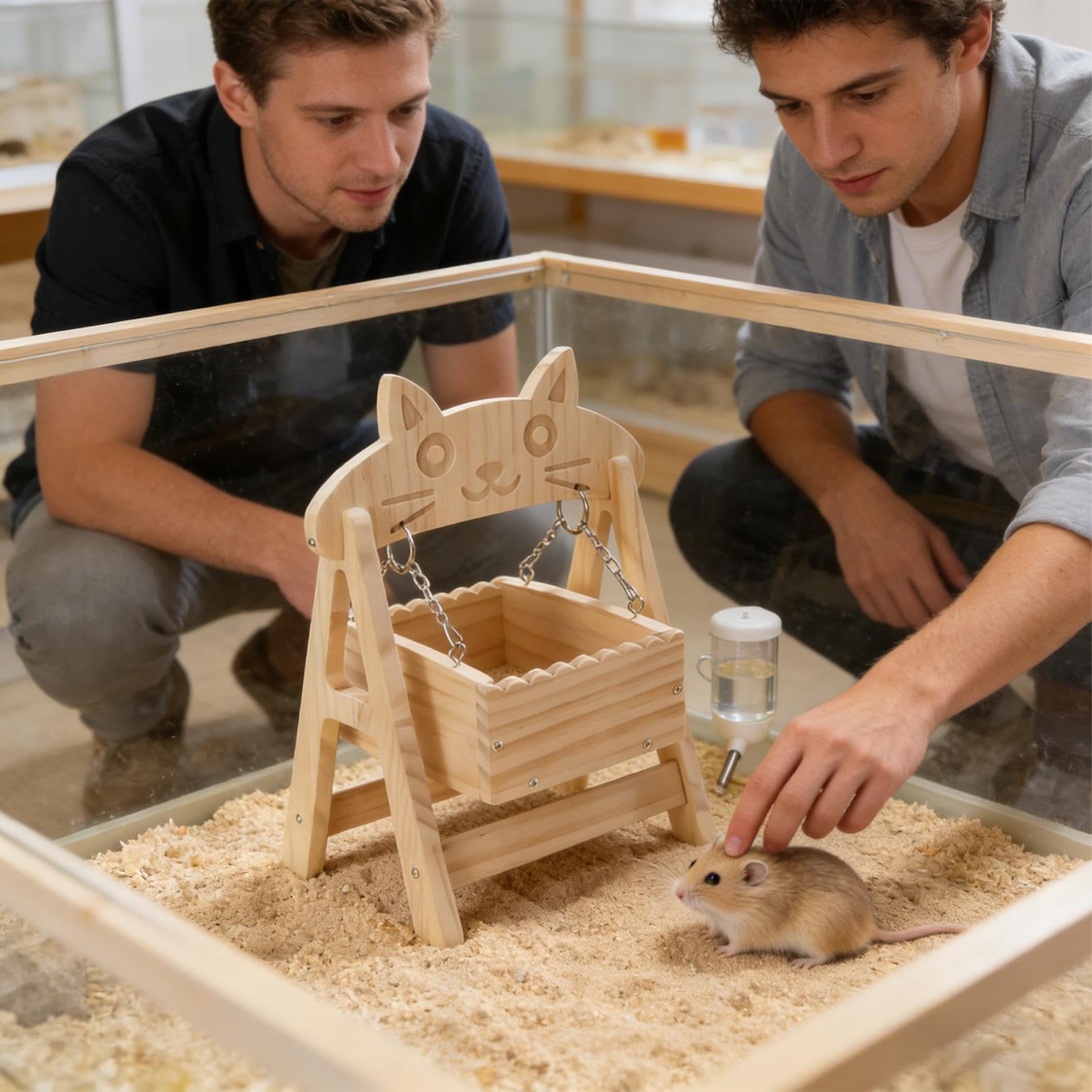 Hamster Schaukel Hängematte Kau-Sicheres Spielzeug Für Kleintiere