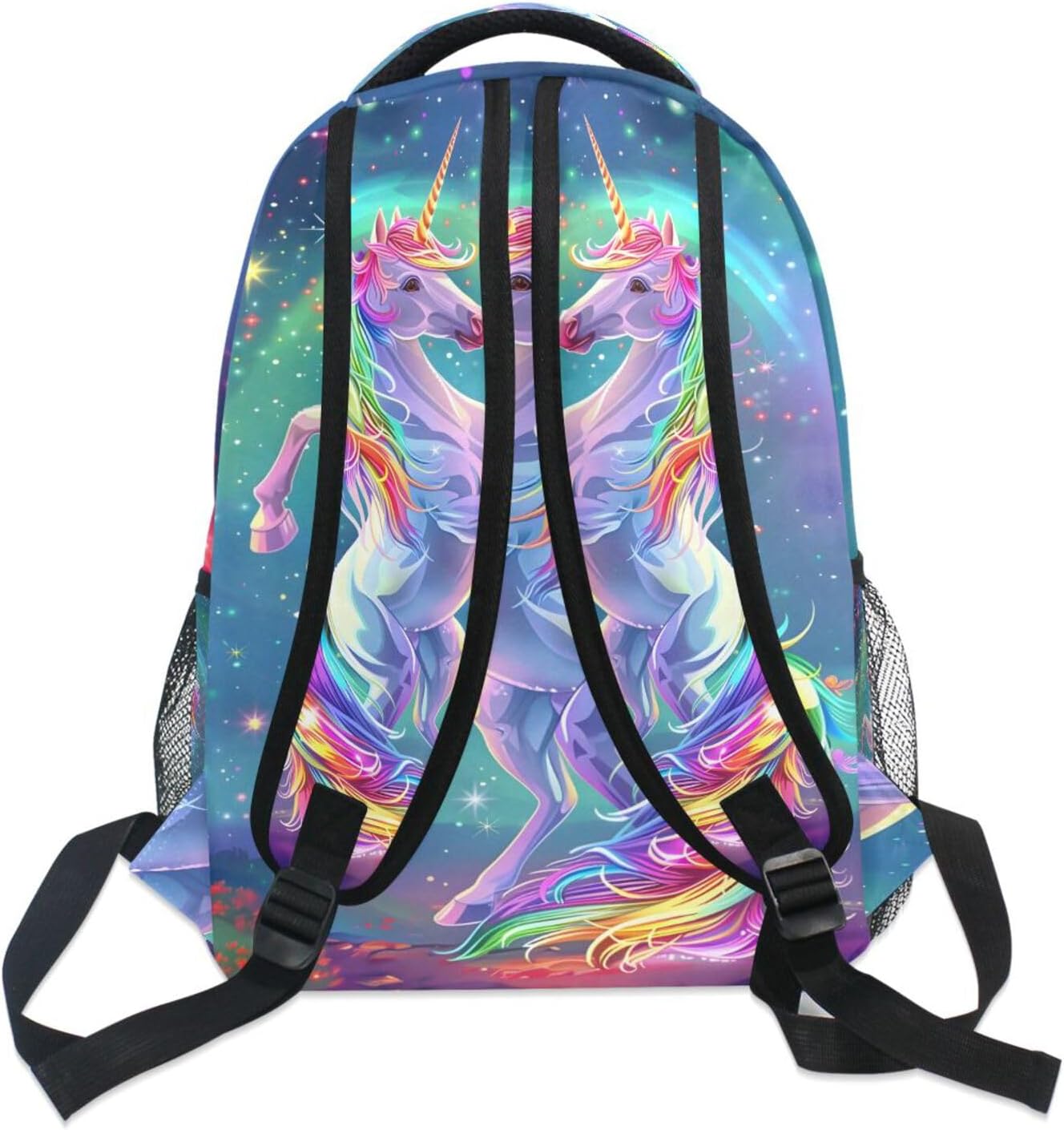 ALAZA Rainbow Unicorn Kids School Backpack for Girls Teens Bookbag Travel Daypack Bag 16 inch - Image 4