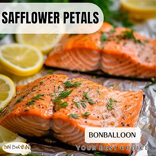 Miniatura 9 de Pétalos de cártamo puro y natural Carthamus Tinctorius Sueltos Secos Secos Hierbas Frescas Hierbas Té Empapado Cocina Condimento Especias Especias
