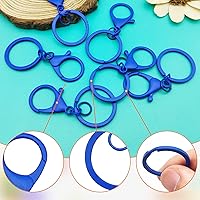 Vista 39 de 30Pcs Lobster Claw Clasps Keychain for Jewelry Making,Metal Lobster Clasp Swivel Trigger Clips with Jump Rings Flat Split Keychain Ring for DIY