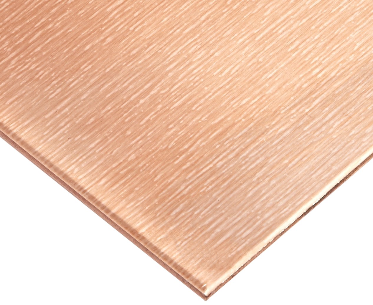 110 Copper Sheet, Unpolished (Mill) Finish, H02 Temper, ASTM B370, 0.0162" Thickness, 36" Width, 36" Length, 27 Gauge, OnlineMetals