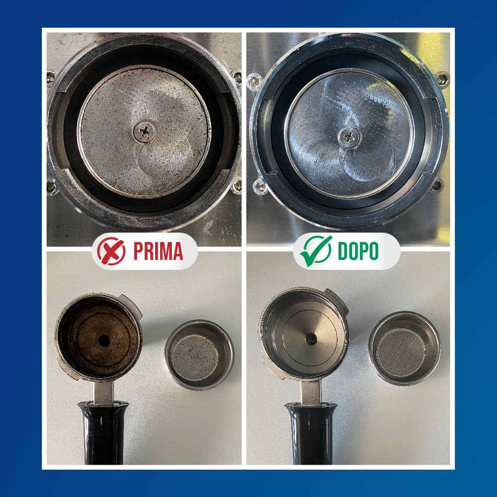 Polvere detergente per macchina da caffè, 900 g, parte degli accessori del tuo barista, detergente per espresso, polvere detergente per testa di gruppo. Utilizzare sulla tua macchina