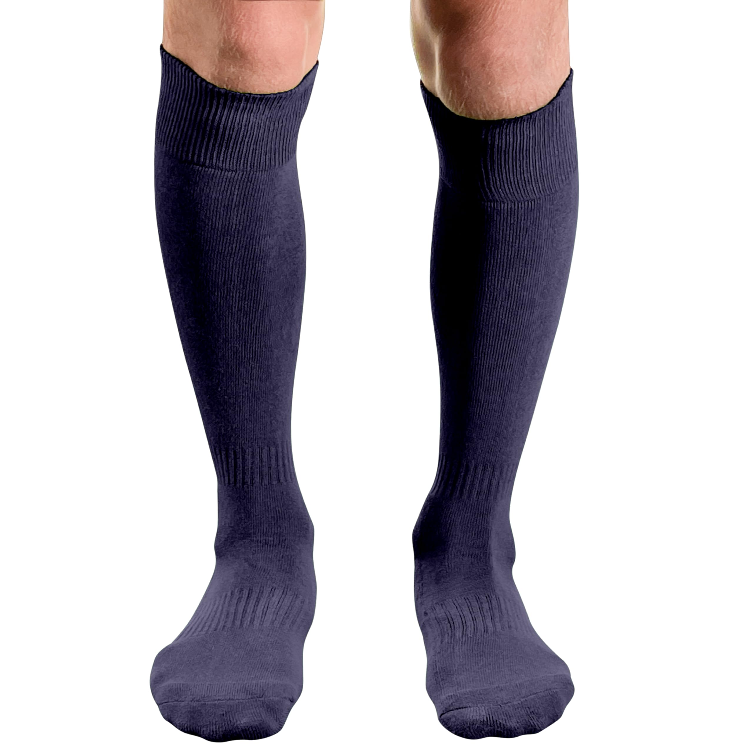 COUVER Cotton Terry-Cushioned Knee High Baseball Softball Multi-Sports Socks, 1 Pair
