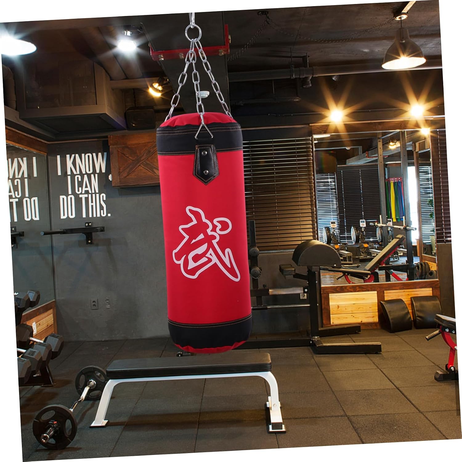 Thickened PU Leather Boxing Sandbag Inflatable Fitness Sand Bag with Oxford Cloth for Karate Training and Exercise Workouts