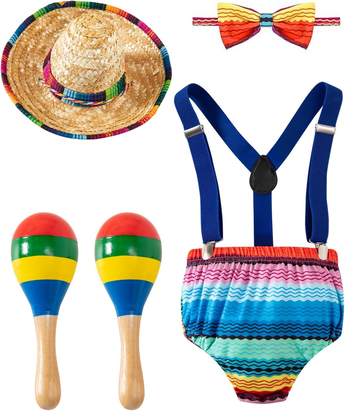 PROMOTED TO BIG SISTER Baby Boy 1st Birthday Mexican Outfit Cinco De Mayo Pant Sets