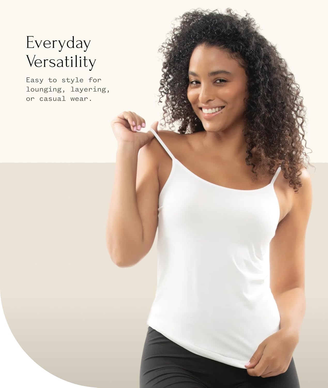 Felina Adjustable Camisole Tank Top - Premium Micro Modal Womens Tank Tops - Soft, Breathable, and Versatile Undergarment - Image 5