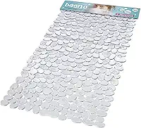 Atlas - Tapete para Banheiro com Sistema Antiderrapante de Fixação por Ventosa, Tamanho 70x38cm ,Cor Cristal