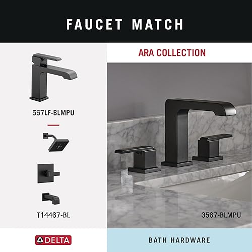 Miniatura 5 de DELTA 77524-BL Ara - Toallero, 24 pulgadas, negro mate, 24 unidades