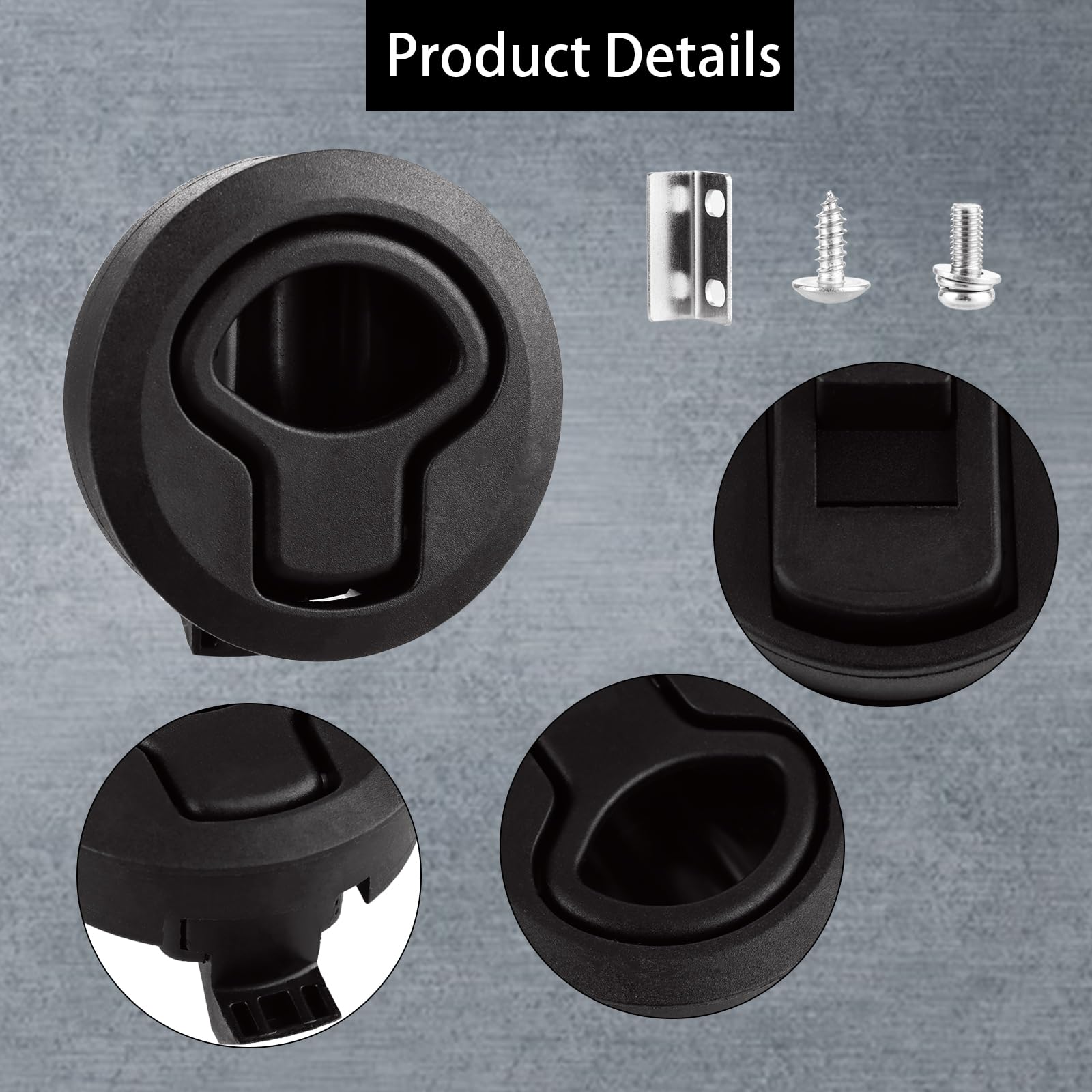 Lucchetti Push Lock Per Camper - Confezione 4 Pezzi Nero, Per Mobili E Barche - Foto 12