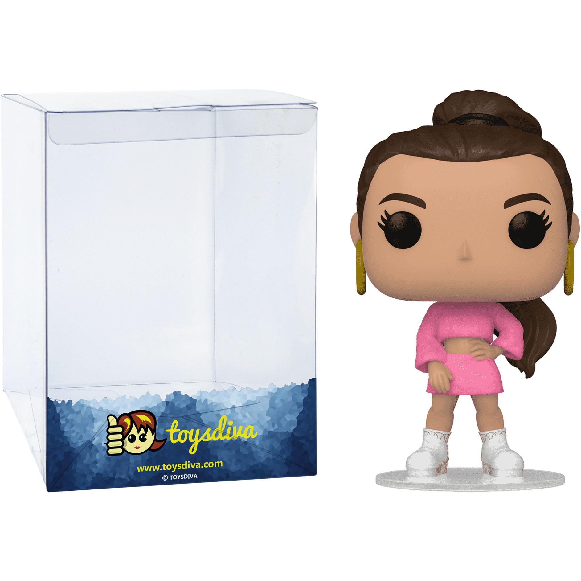 Funko Rosali a: P o p ! Rocks Vinyl Figurine Bundle with 1 Compatible Graphic Protector (354-70315 - B)