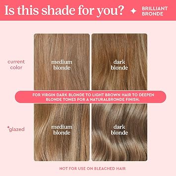 Glaze Supergloss Color Conditioning Gloss – Hydrating Semi-Permanent Colour Hair Gloss & Shine Boost – Colour Depositing Mask - Cruelty-Free – 190ml - Brilliant Bronde - Dark Blonde to Light Brown