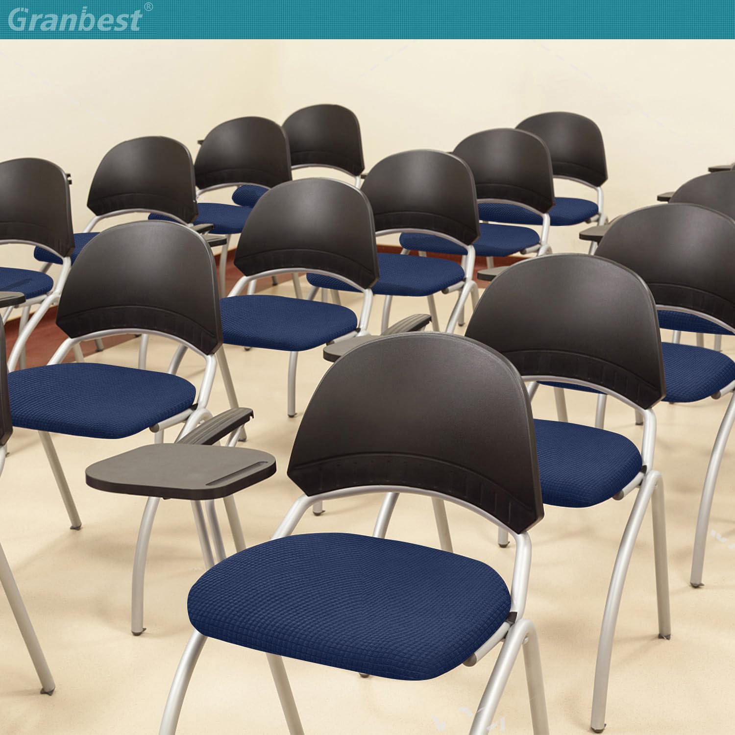 Granbest Stylish Waterproof Dining Chair Seat Covers Set of 6 - Image 3