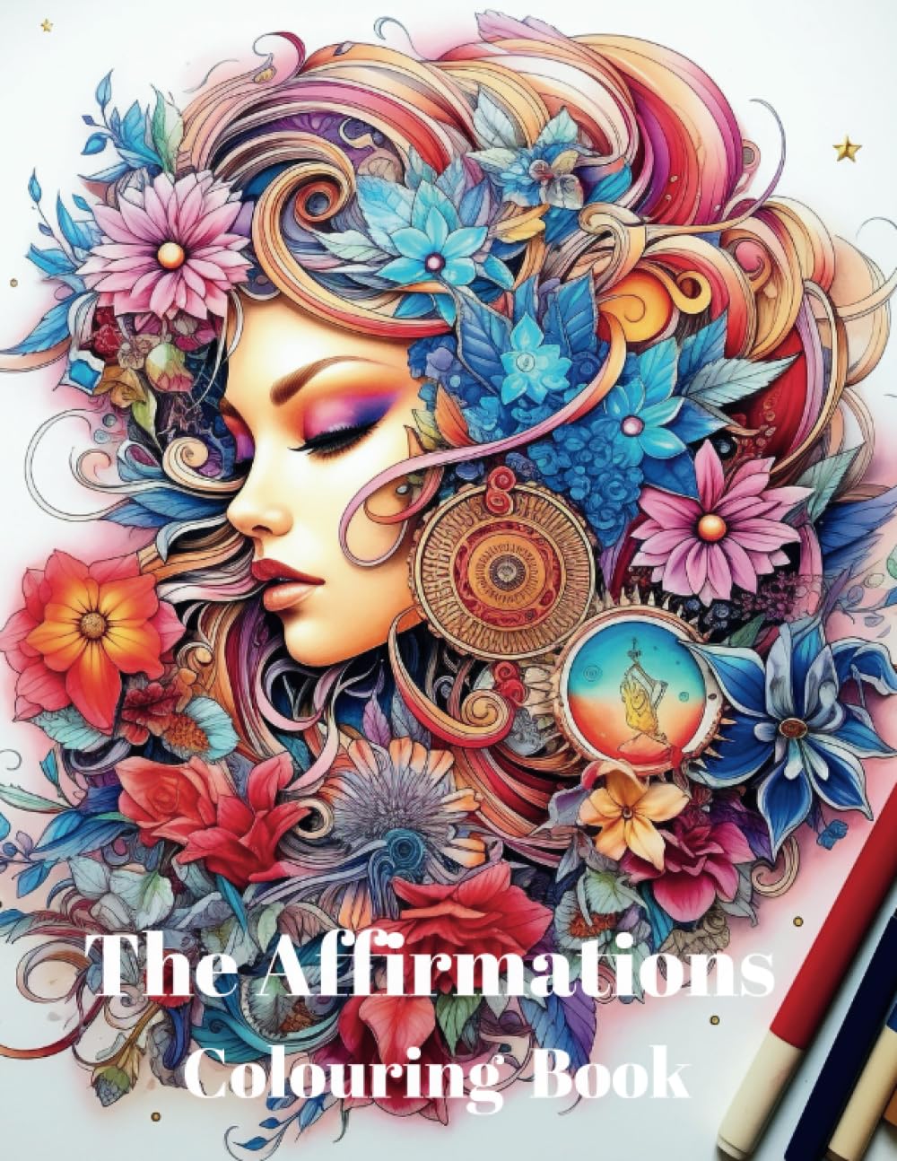 The Affirmations Colouring Book/54 pages/Powerful Women: Empowered Women: Vintage Inspirations for Coloring and Strength/Unleashing Her Power: Vintage Women's Empowerment Coloring Book"