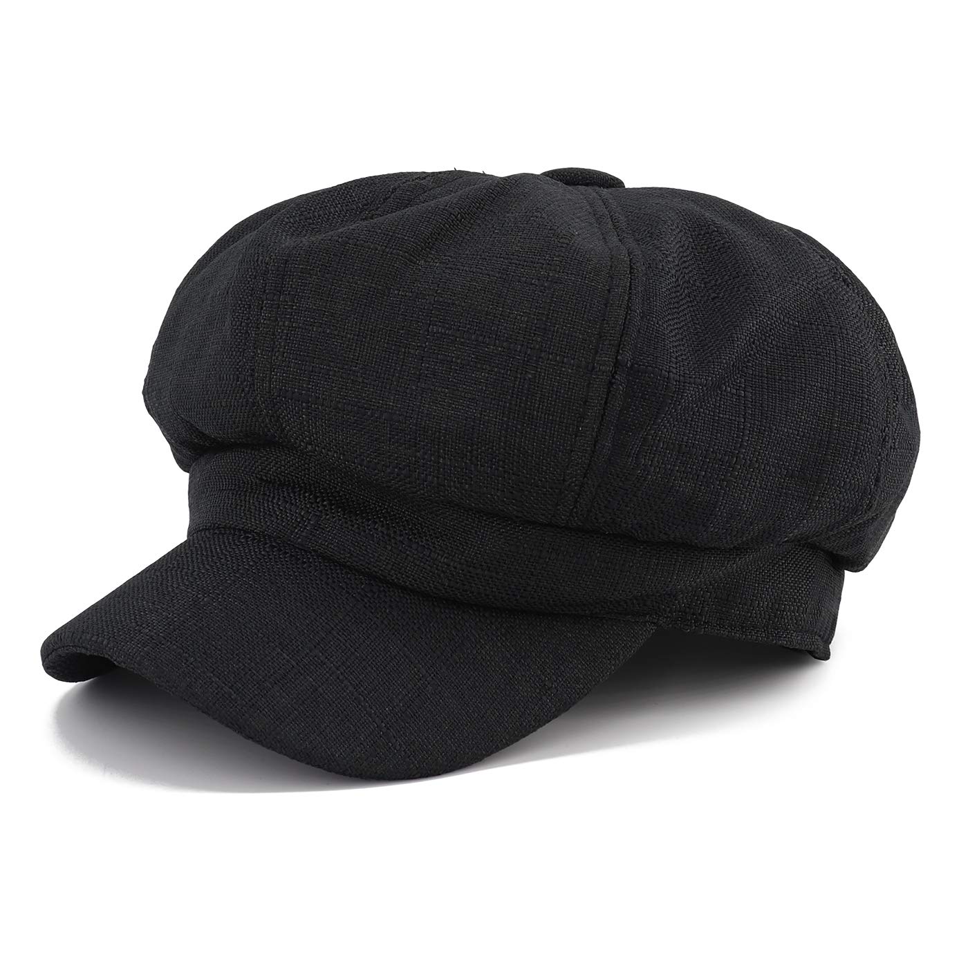 Gisdanchz Women's Black Hats Cabbie Hat Apple Painters Hat Cabby Newsboy Cap Fashion Hats Visor Beret Cabbie Paperboy